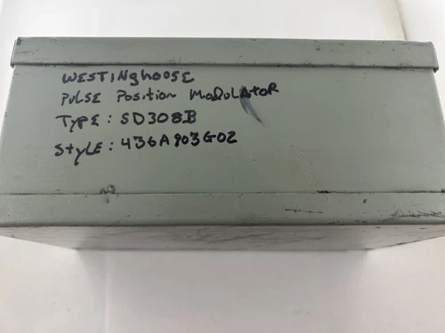 Westinghouse SD308B Pulse Position Modulator Style 436A903G02 — product image 3 of 3