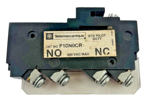 Telemecanique F10N0CR STD Pilot Duty Auxiliary Contact — primary product image
