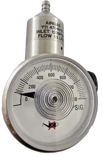 Airgas Y11-4704V15 Stainless Steel Mini Gas Regulator 1.5 LPM 1200 PSI Inlet 60 PSI Outlet — product image 7 of 8
