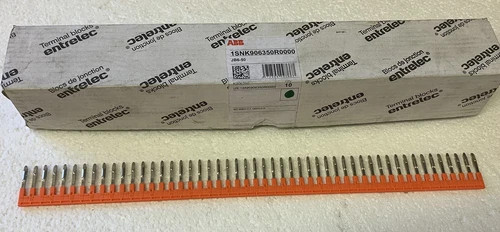 ABB Entrelec JB6-50 50-Pole Jumper Bar 6mm Spacing 1SNK906350R0000 (Box of 10) — primary product image
