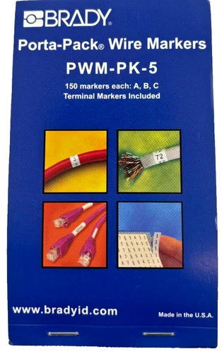 Brady Porta-Pack Wire Markers PWM-PK-5 — primary product image