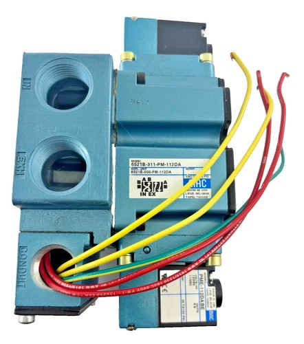 MAC Valves 6521B-311-PM-112DA Solenoid Valve 4-Way 3/4 NPTF 120V — primary product image