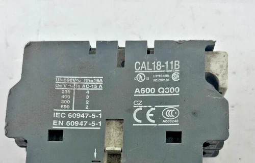 ABB CAL18-11B Auxiliary Contact Block — product image 4 of 6