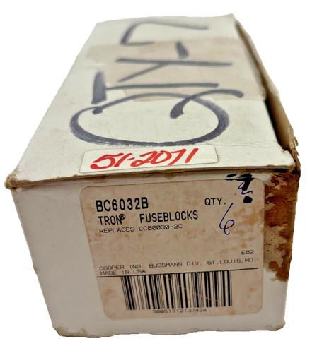Bussmann BC6032B 2-Pole Class CC Fuse Block — primary product image