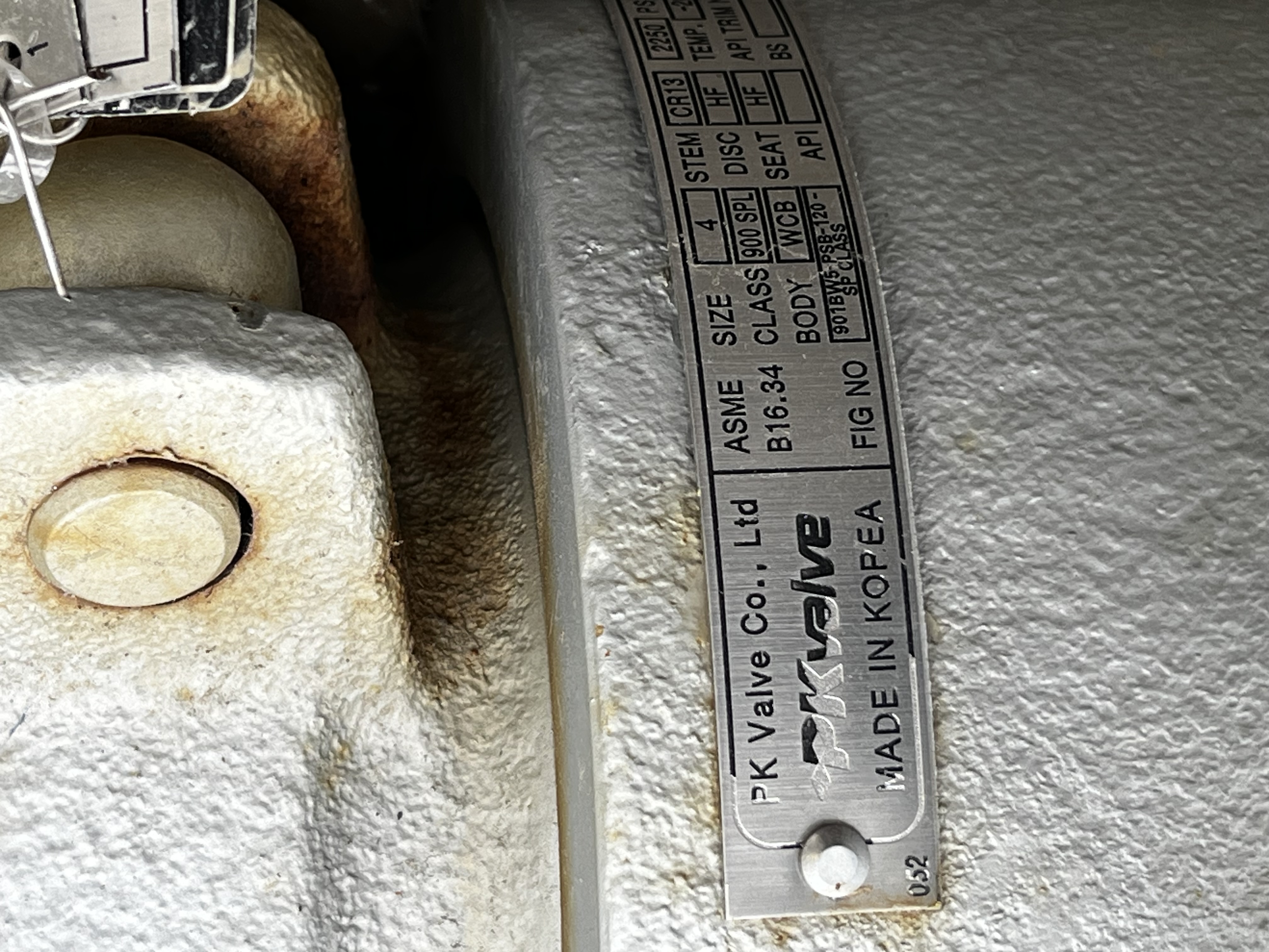 PK Valve Gate Valve B164 4" Class 900 WCB — product image 3 of 4