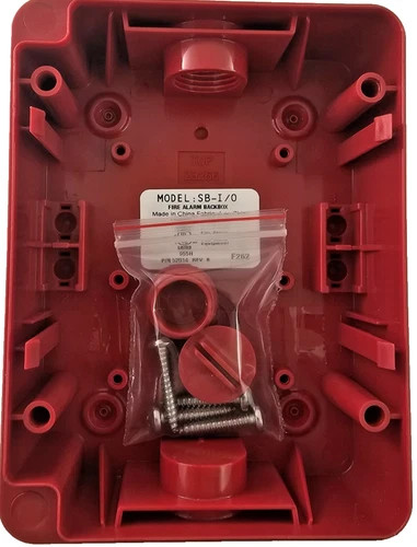System Sensor SB-I/O Indoor/Outdoor Surface Mount Backbox, Red — product image 2 of 6