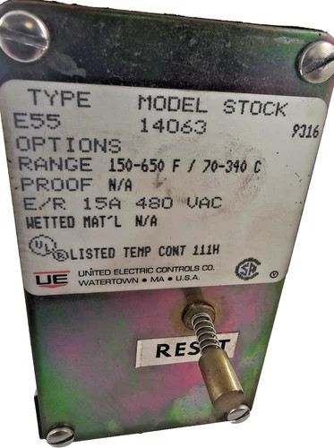 United Electric Controls Type E55 Temperature Switch Model 14063 — product image 2 of 7