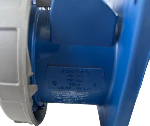 Hubbell Wiring Device-Kellems 360R6W Watertight Pin and Sleeve Receptacle — product image 2 of 5