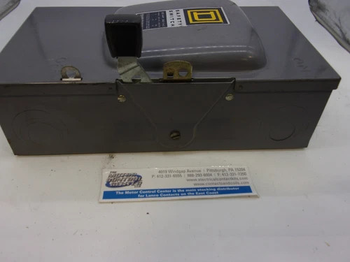 Square D D323 Fusible Safety Switch, 100A, 240V, 3-Pole, NEMA 1 — product image 6 of 8