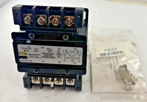 EGS Hevi-Duty E075 Industrial Control Transformer 75VA