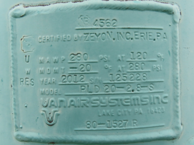 Van Air Systems PLD 20-2.8-S Deliquescent Gas Dryer — product image 6 of 12