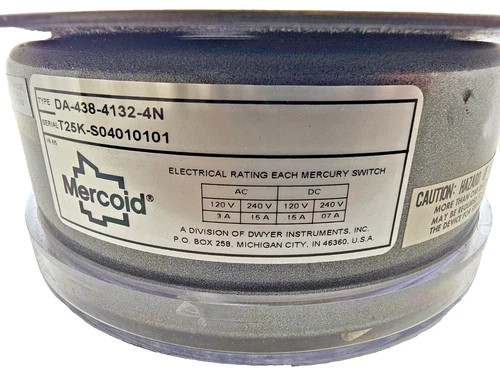 Mercoid DA-438-4132-4N Temperature Control Switch 50-150°F