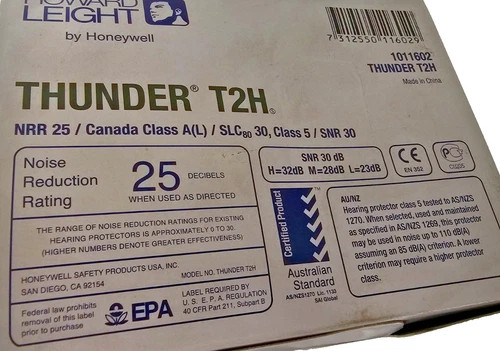 Howard Leight Thunder T2H Earmuffs 1011602 with Air Flow Control — product image 4 of 4