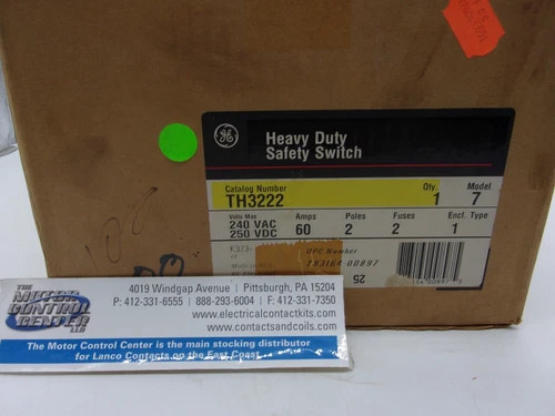 General Electric Heavy Duty Safety Switch TH3222 — primary product image