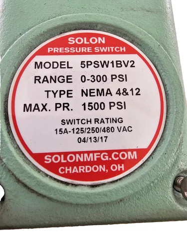 Solon 5PSW1BV2 Pressure Switch 0-300 PSI NEMA 4/12 — product image 7 of 10