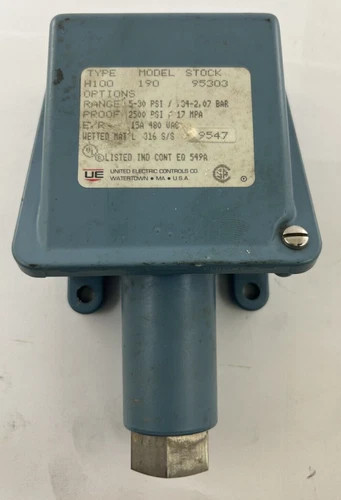 United Electric Controls H100-190 Vacuum Switch