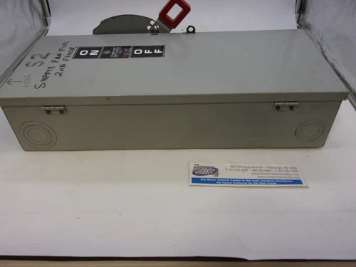 General Electric Heavy Duty Safety Switch TH3363, 100A, 600V, 3P, Fusible, NEMA 1 — product image 6 of 7
