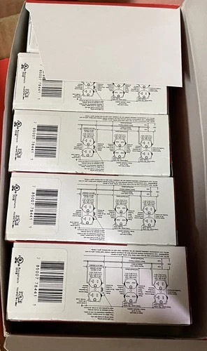 Pass & Seymour 26242-W Industrial Duplex Receptacle, 15A, 125V, White - Case of 10