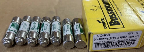 Bussmann FNQ-R-3 CC-Tron Time Delay Class CC Fuse, 3A 600V (7 Pieces) — primary product image