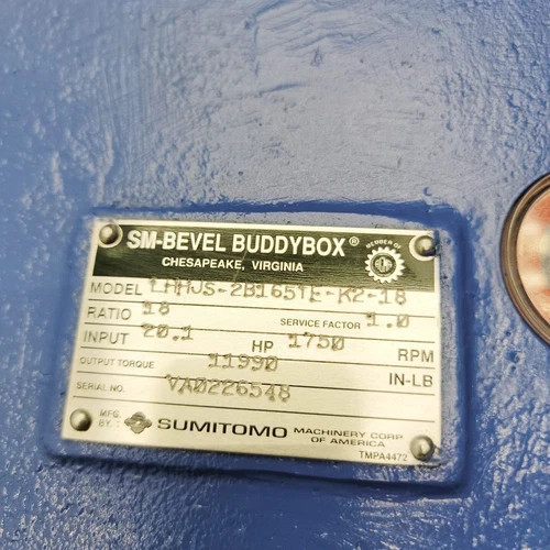 Sumitomo SM-Bevel BuddyBox Gear Reducer LHHJS-2B165TE-K2-18 — product image 8 of 13