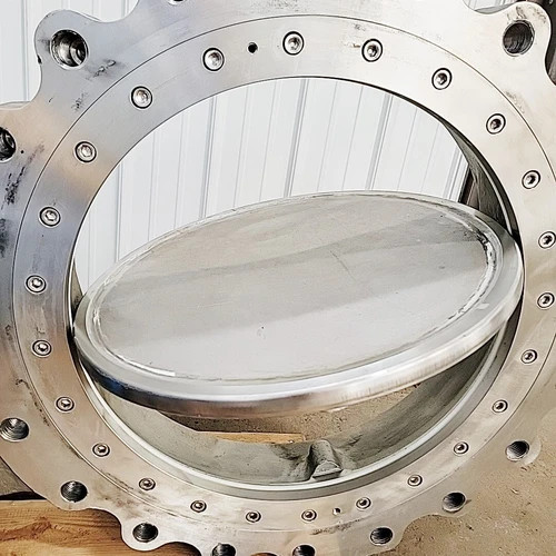 Neles Jamesbury 24" CL-150 Wafer Sphere Butterfly Valve 316SS 8151-113600XZ — product image 11 of 12