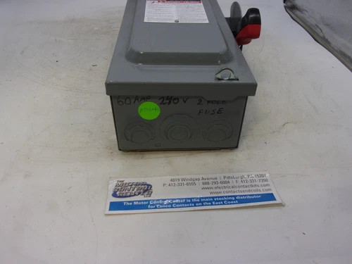 Square D H222NRB Fusible Heavy Duty Safety Switch, 60A, 240V, NEMA 3R — product image 4 of 7