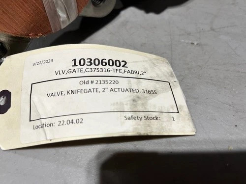 FNW 2" Knife Gate Valve FNW6500SK Actuated with Position Switches, Metal Seat — product image 8 of 8