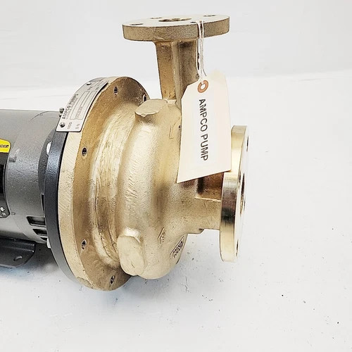 Ampco 2x1.5 ZC2 Bronze Centrifugal Pump with 3HP Baldor Motor — product image 8 of 8