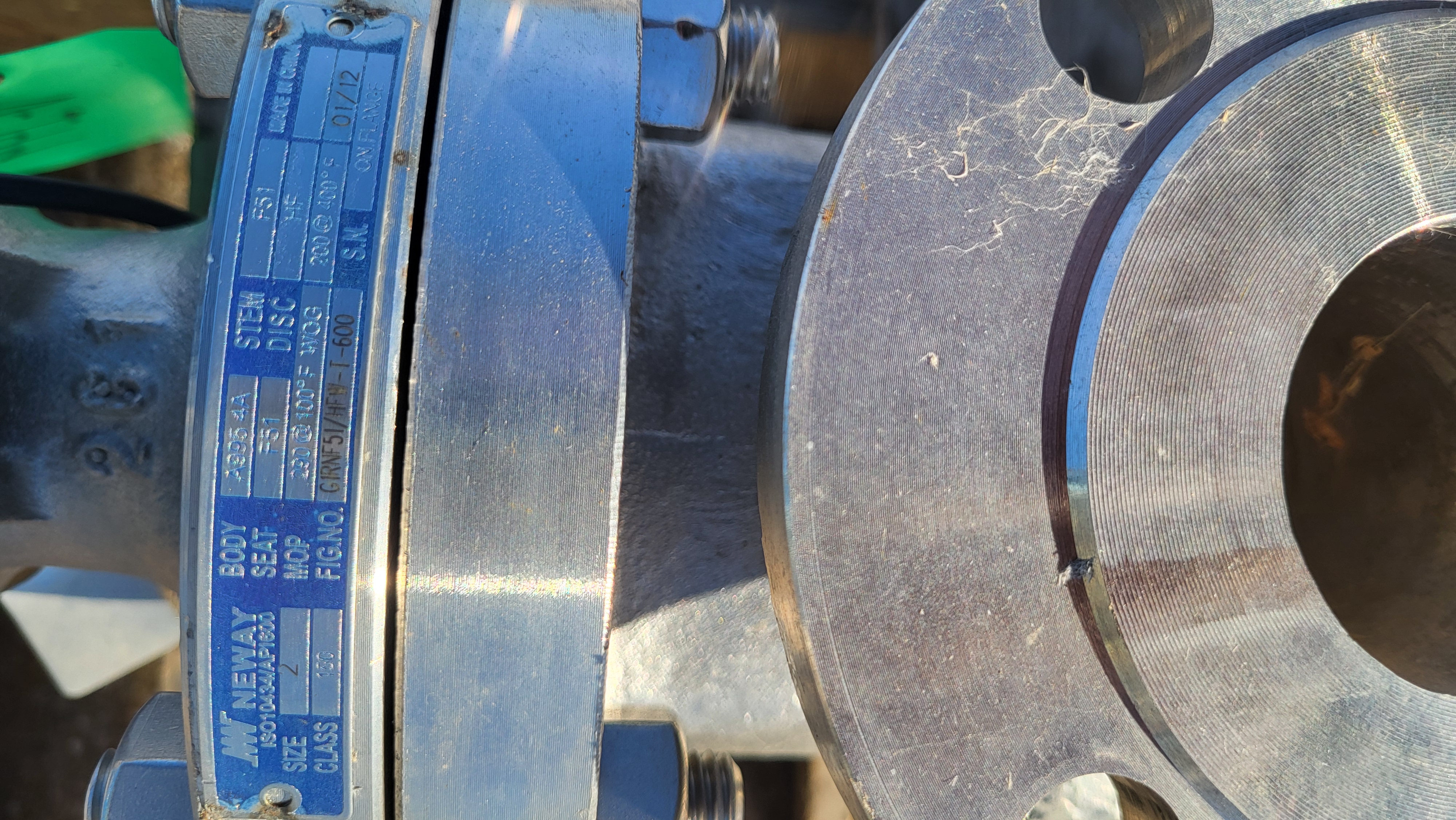 Neway 2-Inch Class 150 Stainless Steel Gate Valve Fig. No. G1RNF51/HFW-T-600 — primary product image