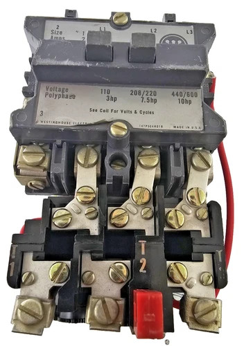 Westinghouse A200M1CAC NEMA Size 1 3-Pole Non-Reversing Motor Starter with 120V Coil — primary product image