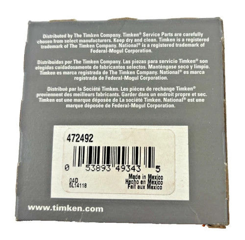 Timken 472492 Industrial Oil Seal 2.000 x 2.750 x 0.312 — product image 3 of 6
