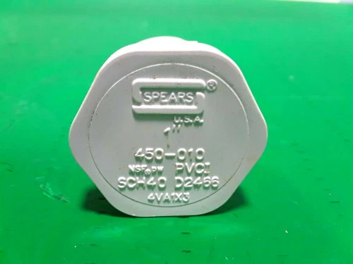 Spears 450-010 1-inch PVC Plug MIPT Schedule 40 (Lot of 46)