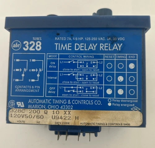 ATC Series 328 Time Delay Relay 328C200Q10XX — product image 2 of 3