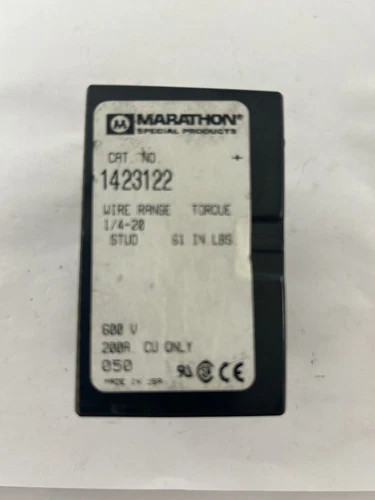 Marathon Special Products 1423122 3-Pole Power Terminal Block — primary product image