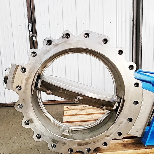 Neles Jamesbury 24" CL-150 Wafer Sphere Butterfly Valve 316SS 8151-113600XZ — product image 2 of 12