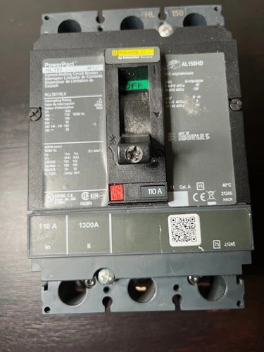 Square D HLL36110LV PowerPact H Circuit Breaker 110A 600VAC 3P — product image 2 of 6