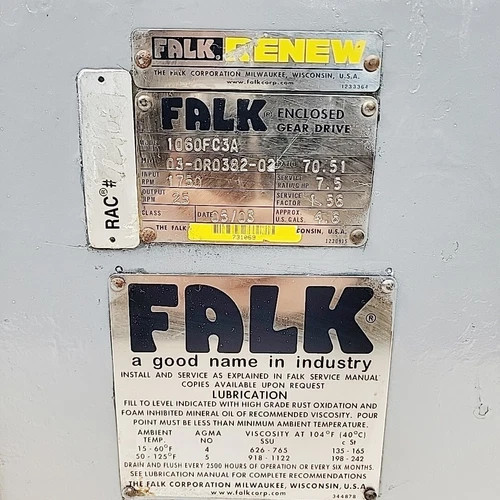 Falk 1060FC3A Enclosed Gear Drive with 70.51:1 Ratio — product image 2 of 5