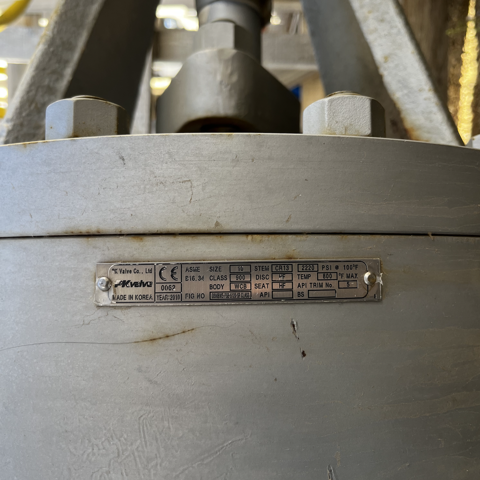 PK Valve 10 Inch Class 900 Carbon Steel Gate Valve — product image 5 of 5