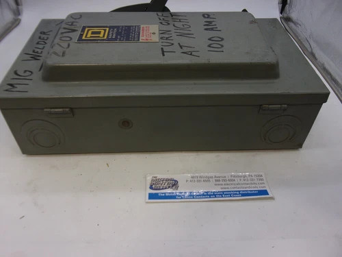 Square D H323N Heavy Duty Safety Switch, 100A, 240V, 3-Pole, Fusible, NEMA 1 — product image 8 of 8