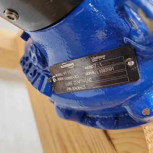 Flowserve Edward 4" Class 2900 Special Angle Blowdown Valve with V1-1S Gear Actuator — product image 6 of 19