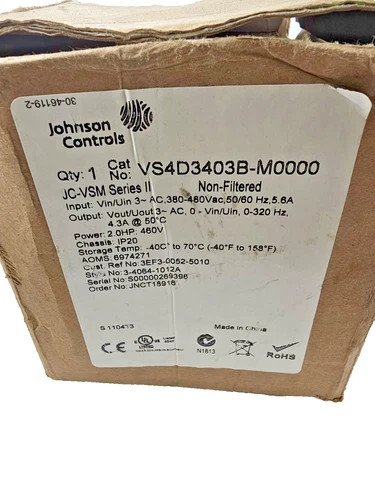 Johnson Controls VS4D3403B-M0000 Variable Speed Micro Drive — product image 9 of 9