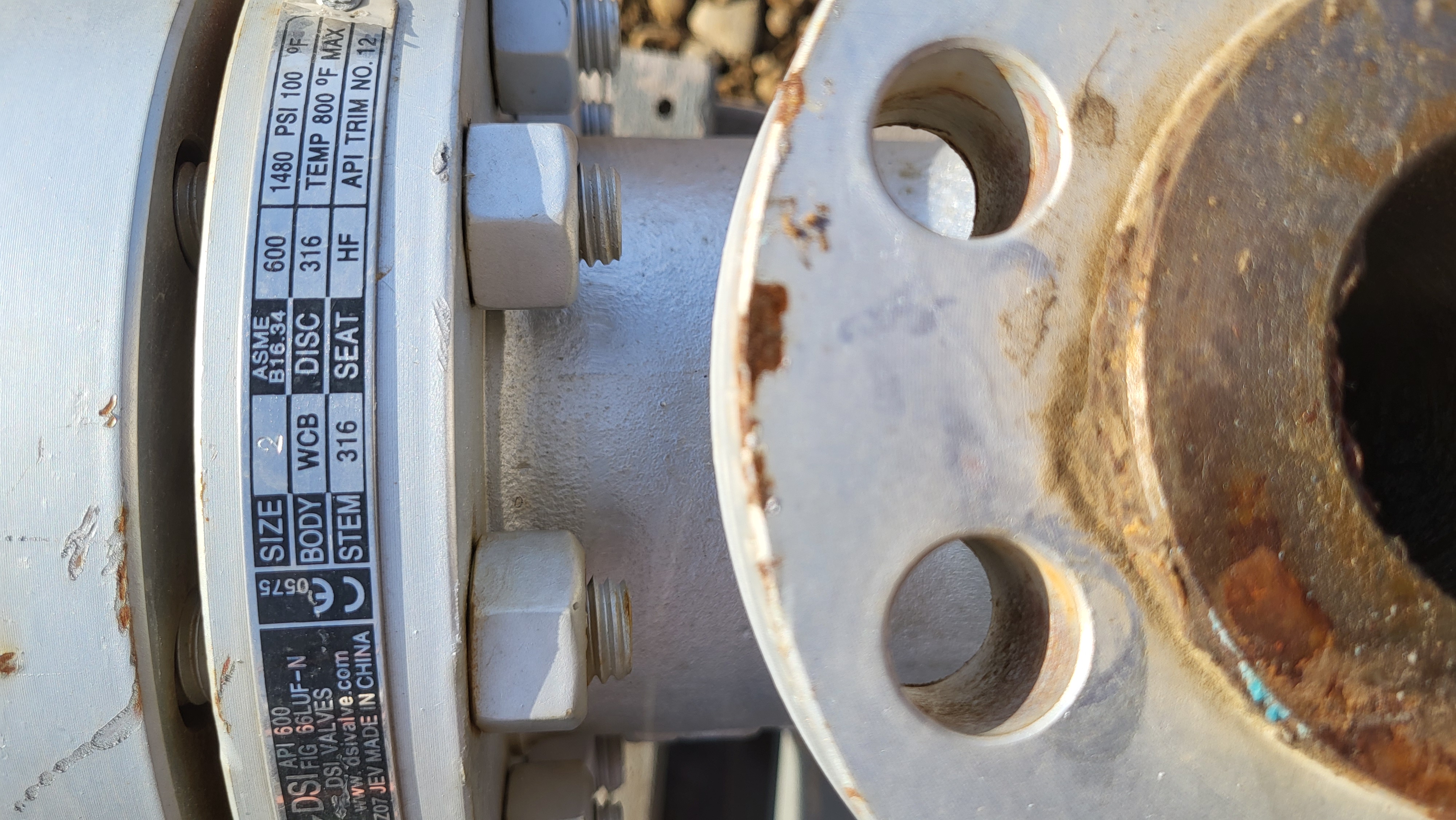 DSI Globe Valve Fig. 66LUF-N – 2" Class 600 WCB/Stainless Trim 12 — product image 3 of 4