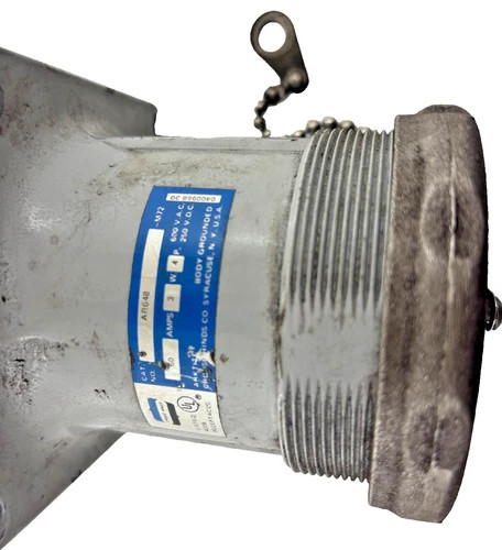 Crouse-Hinds AR648 Industrial Receptacle 60 Amps 3 Wire 4 Pole — product image 6 of 6