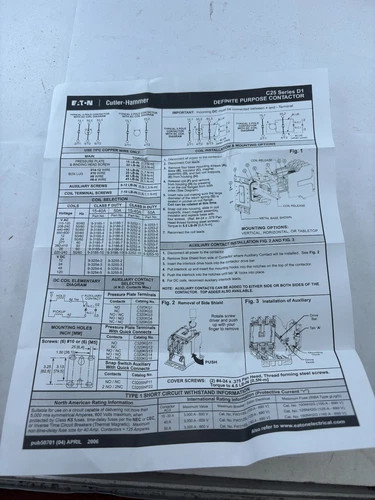 Eaton Cutler-Hammer Definite Purpose Contactor C25DND225C — product image 7 of 7