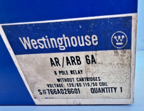 Westinghouse Industrial Control Relay AR/ARB 6A 766A026G01 — product image 7 of 7