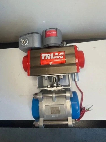 A-T Controls 2-inch Ball Control Valve 55-SX-200/3RED-XX with Triac 3R40DA Actuator — primary product image