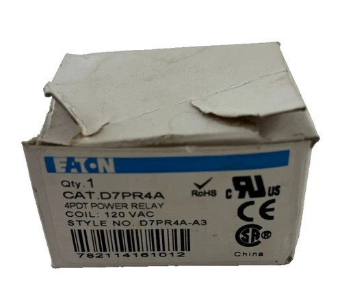 Eaton D7PR4A 4PDT Power Relay, 120 VAC Coil — product image 3 of 6