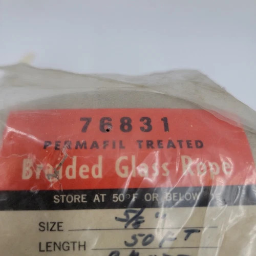 General Electric Permafil Treated Braided Glass Rope 76831, 5/8" x 50' — product image 3 of 4