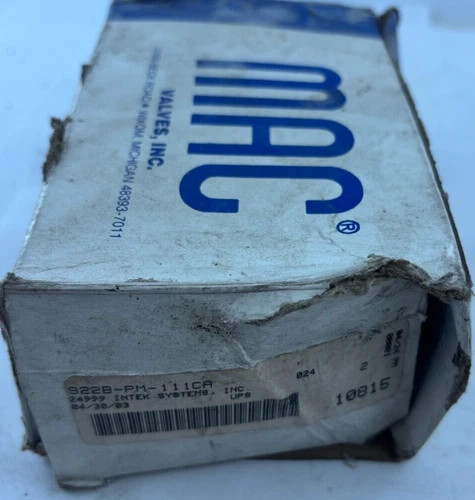 MAC Valves 922B-PM-111CA Solenoid Valve