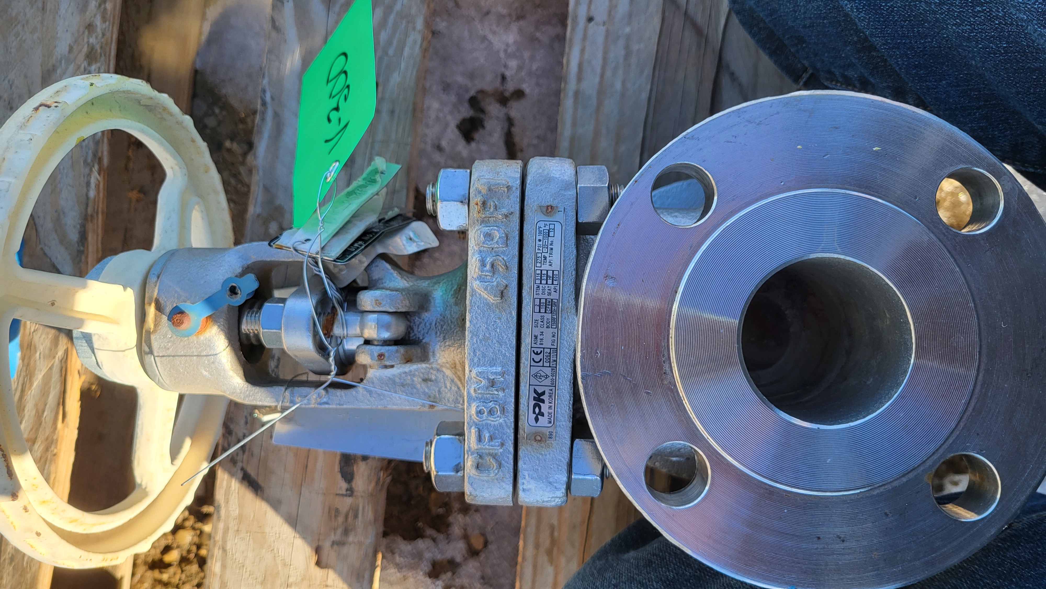 PK Valve 2-Inch Class 150 Stainless Steel Gate Valve Fig. No. 150RF12SH-GRF High-Temp
